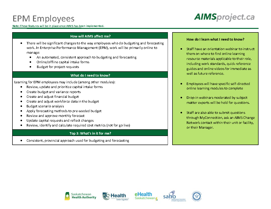AIMS Learning - EPM Employees